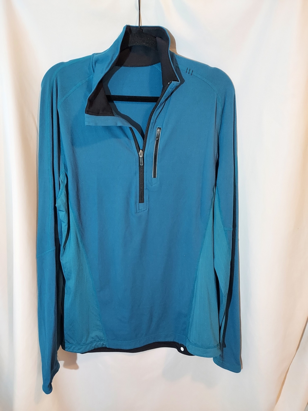 Lululemon Men's Chillstop 1/2 Zip Lightweight Performance Pullover Blue Large